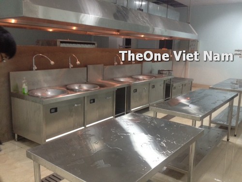 lắp đặt bếp công nghiệp inox tại Nam Định